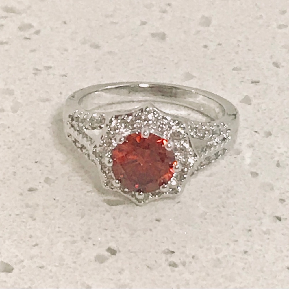 ✨NEW✨3/$20 Faux Diamond Red & Silver Ring